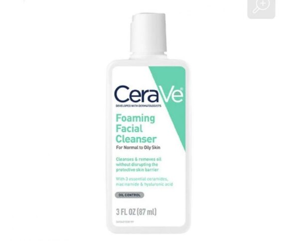 Buy the original CeraVe Foaming Facial Cleanser for Normal to Oily Skin |3.0 fl oz in Lagos Nigeria