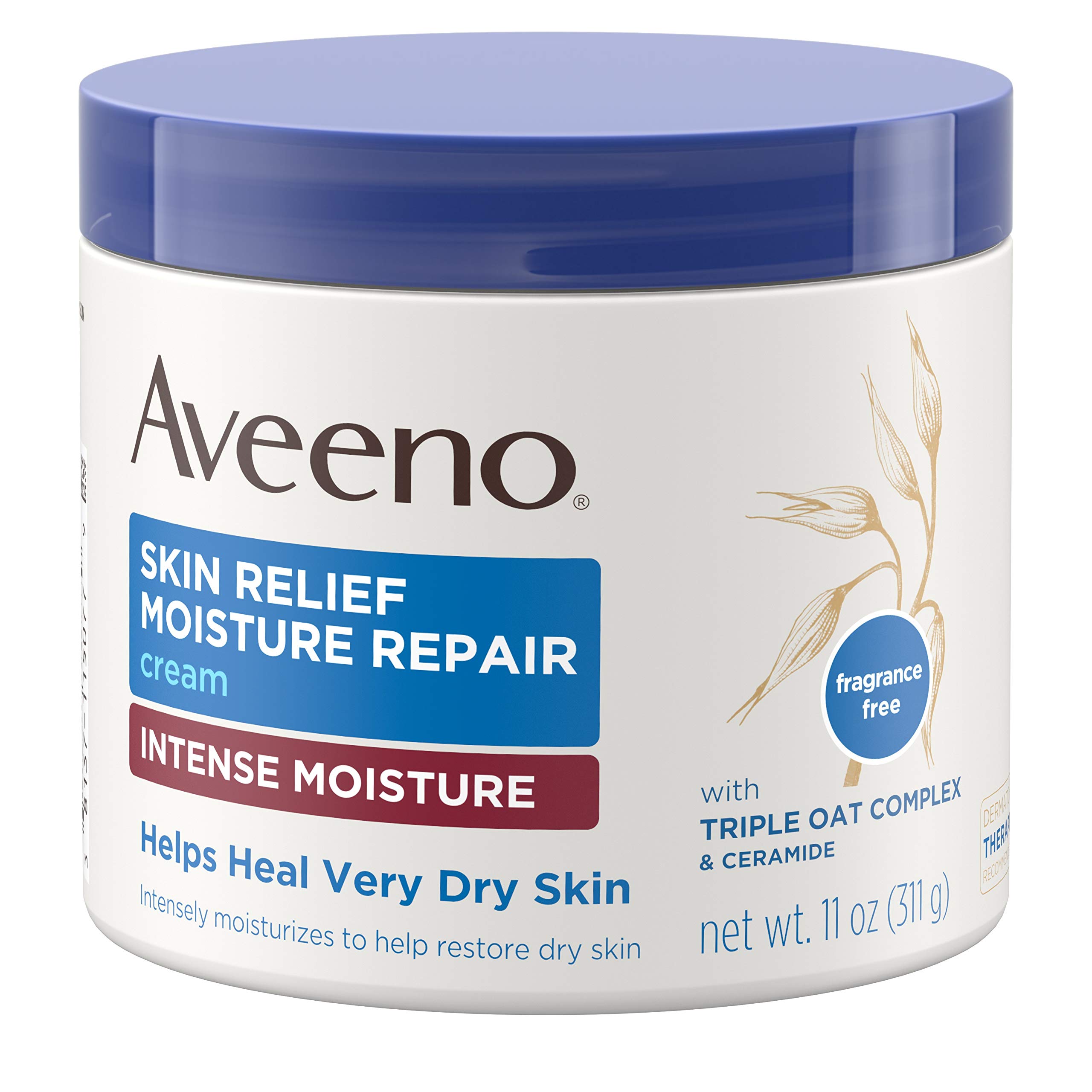 Buy the original Aveeno Skin Relief Intense Moisture Repair Cream with Triple Oat Complex, Ceramide & Rich Emollients | 11oz in Lagos Nigeria