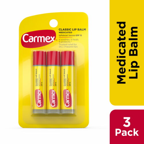 Buy the original Carmex Classic Medicated Stick Lip Balm SPF 15 | 3 count in Lagos Nigeria