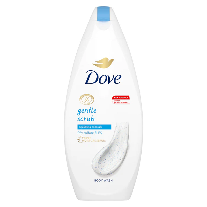 Buy the original Dove Gentle Scrub Body Wash with exfoliating minerals 500ml in Lagos Nigeria