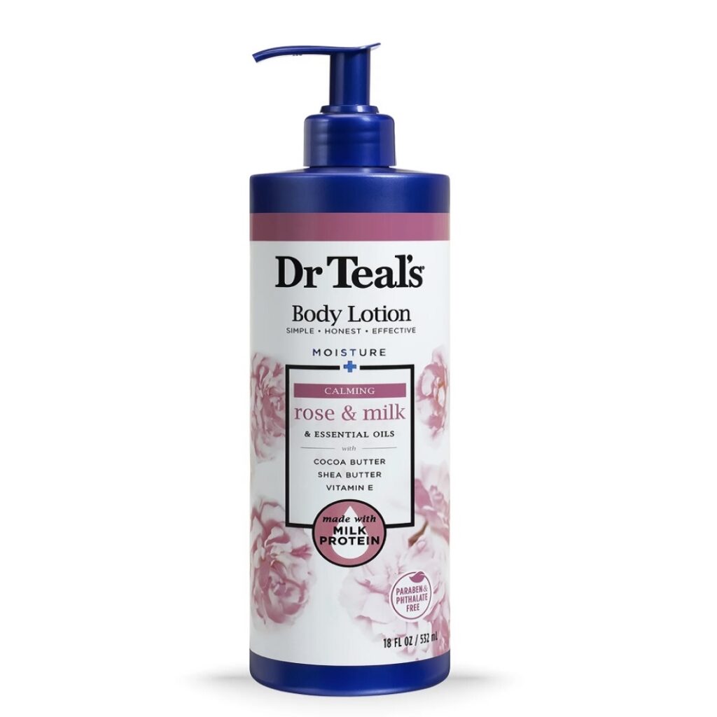 Dr Teal's Body Lotion Rose and Milk