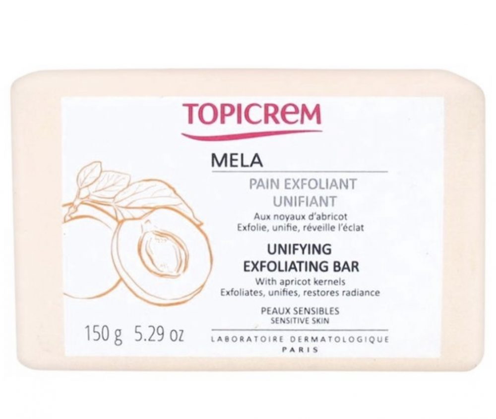 Buy the original TOPICREM MELA UNIFYING EXFOLIATING BAR 150G in Lagos Nigeria