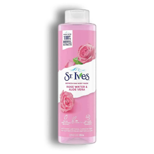 Buy the original St Ives Refreshing Body Wash Rose Water and Aloe Vera | 650ml in Lagos Nigeria