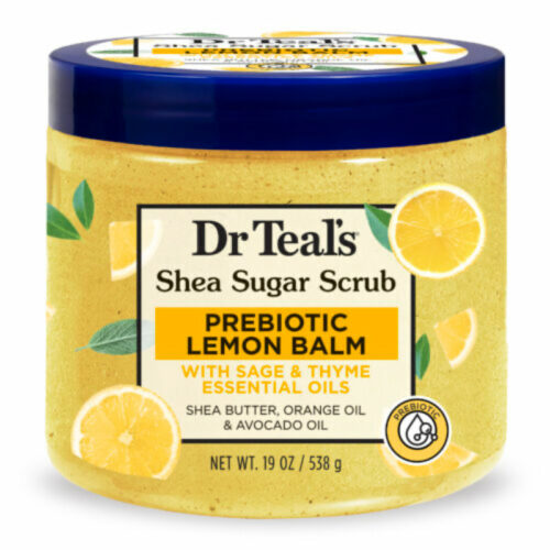 Dr Teals Shea Sugar Scrub with Prebiotic Lemon Balm