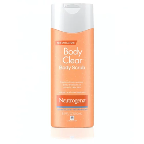 Buy the original Neutrogena Body Clear Oil-Free Body Scrub With Salicylic Acid in Lagos Nigeria