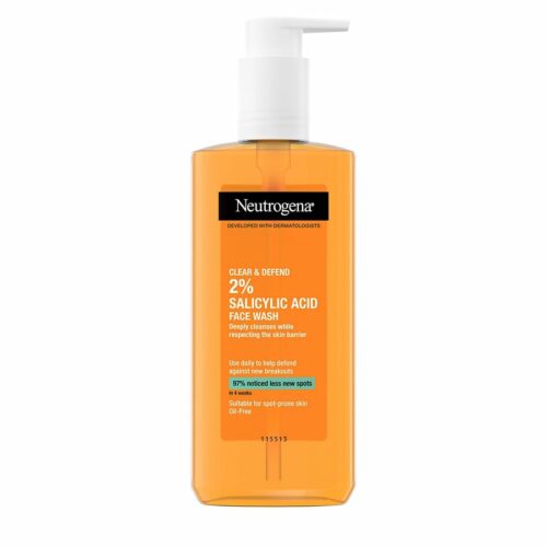 Buy the original Neutrogena Clear & Defend 2% Salicylic Acid Face Wash | 200mL in Lagos Nigeria
