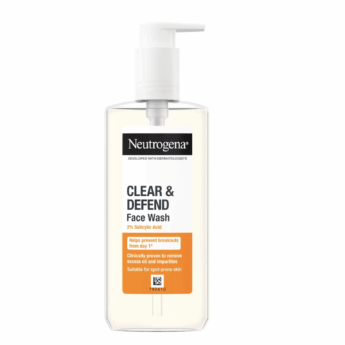 Buy the original Neutrogena Clear & Defend 2% Salicylic Acid Face Wash | 200mL in Lagos Nigeria
