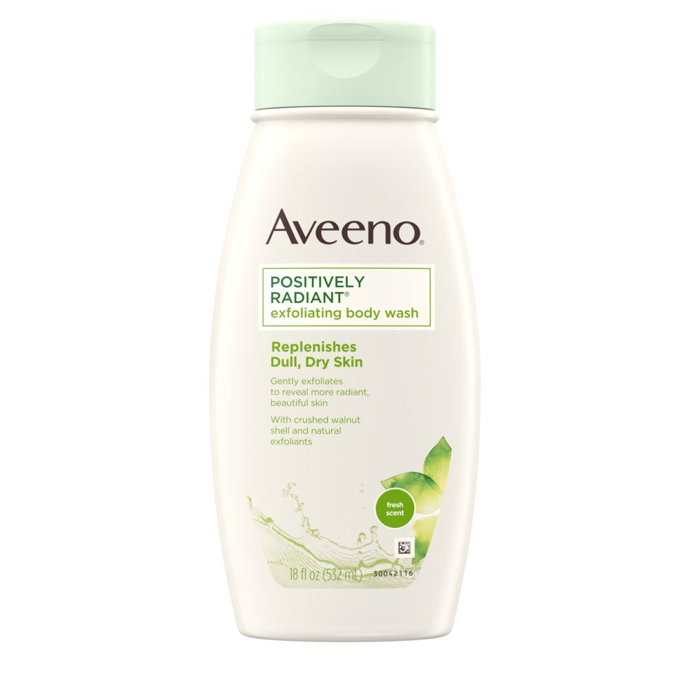 Buy the original Aveeno Positively Radiant Exfoliating Body Wash in Lagos Nigeria