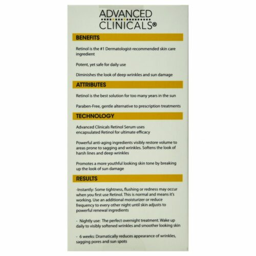Buy the original Advanced Clinicals Retinol Serum in Lagos Nigeria