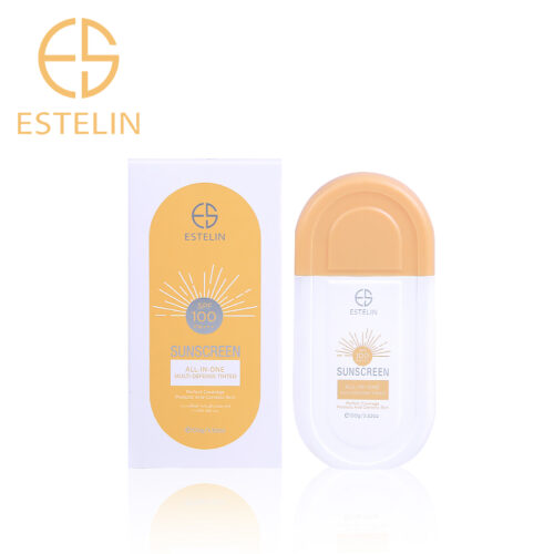 Buy the original Estelin Sunscreen Multi-Defense Tinted SPF 100 PA+++ |  100g in Lagos Nigeria