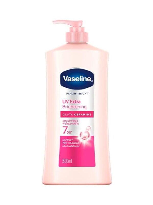 Buy the original Vaseline Healthy Bright UV Extra Brightening (Gluta ceramide) Lotion | 490ml in Lagos Nigeria