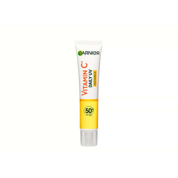 Buy the original Garnier Skin Active Vitamin C Daily UV Brightening Fluid Invisible SPF50+ 40ml in Lagos Nigeria