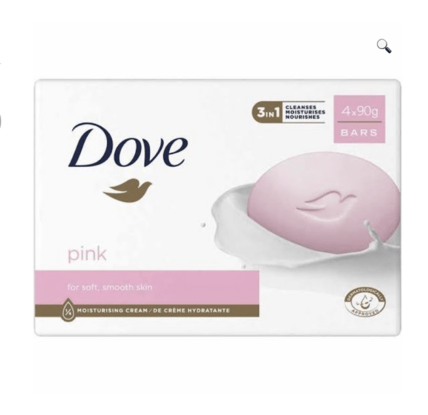 Buy the original Dove Pink Beauty Cream Bar (90g x4 Bars) in Lagos Nigeria