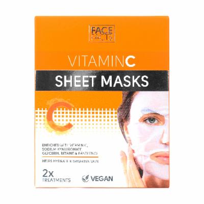 Buy the original Face Facts Vitamin C Brightening Sheet Mask | 2packs in Lagos Nigeria