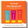 Buy the original Uncover On-The-Go Kit ( 3 step Routine Cleanser 30ml Spf 50 sunscreen 40ml Moisturizer 30ml) in Lagos Nigeria