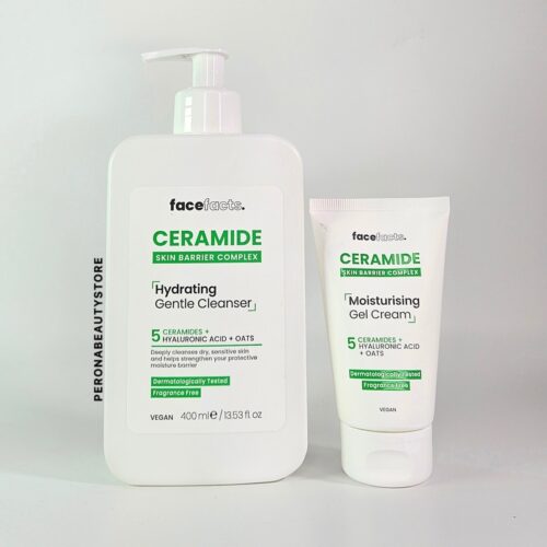 Buy the original (Combo Deal) Face Facts Hydrating Duo-Ceramide Hydrating Gentle Cleanser 400ml & Ceramide Moisturising Gel Face Cream in Lagos Nigeria