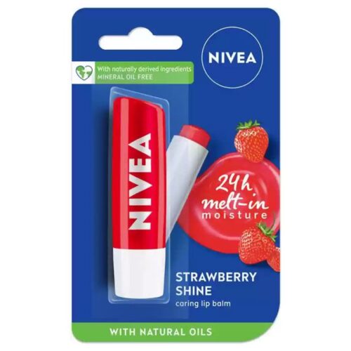 Buy the original Nivea Strawberry Shine Caring Lip Balm in Lagos Nigeria