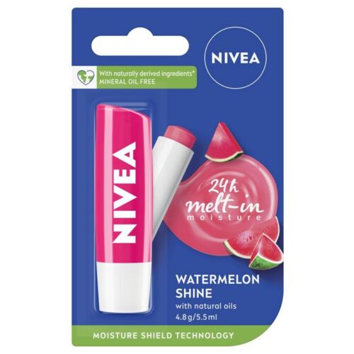 Buy the original Nivea Lip Care, Fruity Watermelon Shine with Natural Oils in Lagos Nigeria