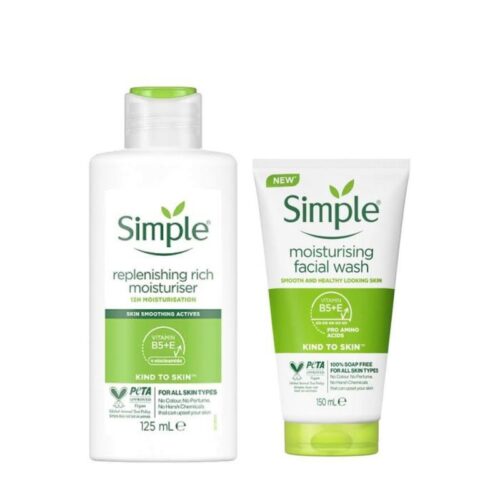 Buy the original (Combo Deal) Simple Duo: Simple Replenishing Rich Moisturizer & Simple Moisturising Face Wash in Lagos Nigeria