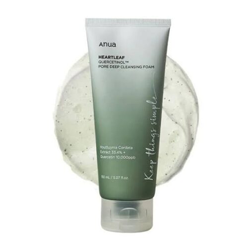 Buy the original Anua Heartleaf Quercetinol Deep Cleansing foam | 150ml in Lagos Nigeria