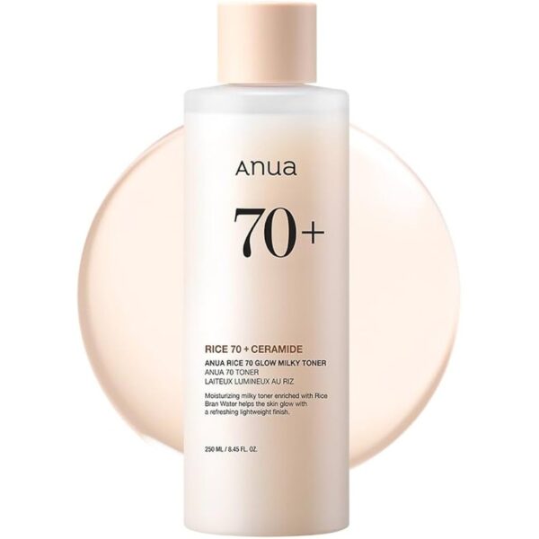 Buy the original Anua Rice 70 Glow Milky Toner 250ml in Lagos Nigeria
