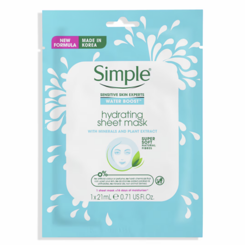 Buy the original Simple Water Boost Hydrating Sheet Mask in Lagos Nigeria