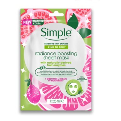 Buy the original Simple Radiance Boosting Sheet Mask in Lagos Nigeria