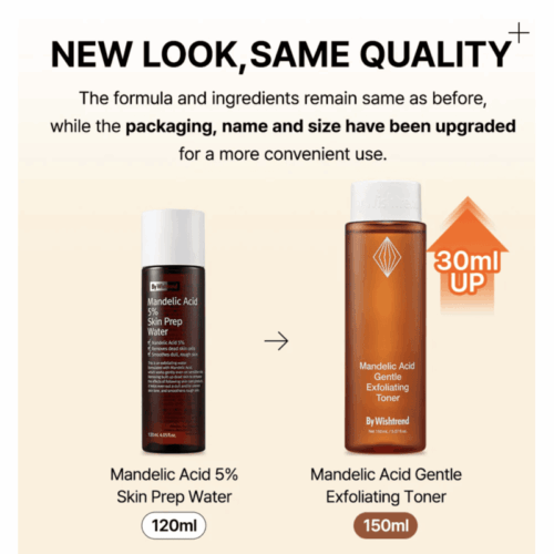 Buy the original Wishtrend Mandelic Acid 5% Skin Prep Water | 150ml (New Look) in Lagos Nigeria