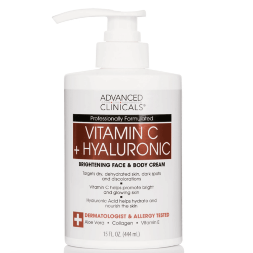 Buy the original Advanced Clinicals Vitamin C + Hyaluronic Brightening Cream in Lagos Nigeria