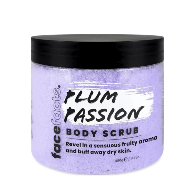 Buy the original FaceFacts Plum Passion Body Scrub in Lagos Nigeria
