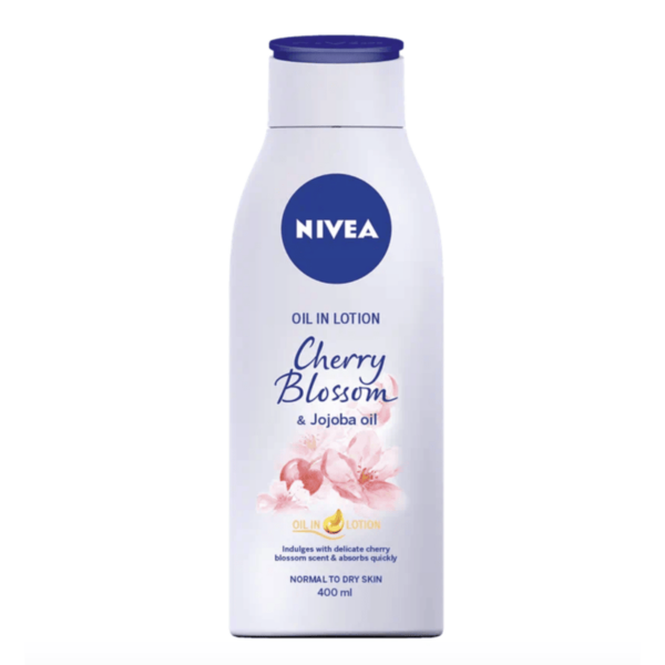 Buy the original Nivea Oil in lotion cherry blossom & jojoba oil in Lagos Nigeria