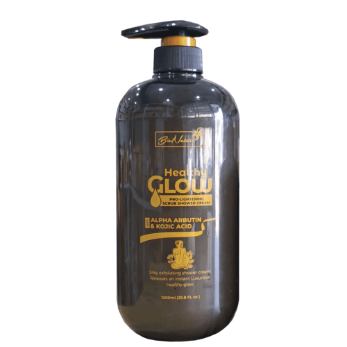 Buy the original Bio Nature Healthy Glow Pro Lightening Body Wash with Alpha Arbutin & Kojic Acid in Lagos Nigeria