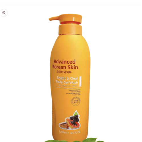 Buy the original Advanced Korean Skin Bright and Clear Papaya & Mulberry Body Gel Wash | 1200ml in Lagos Nigeria