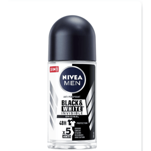 Buy the original Nivea Men Black & White Invisible Roll-On in Lagos Nigeria