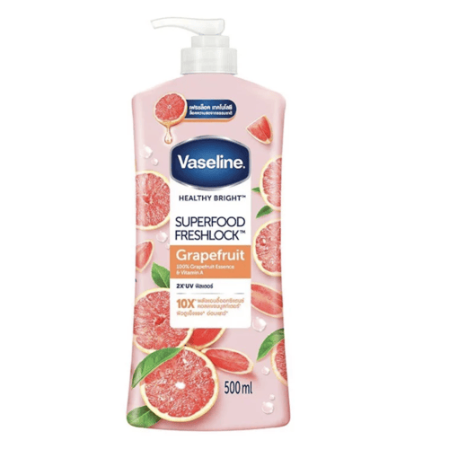 Buy the original Vaseline Healthy Bright Superfood Freshlock 2x UV Lotion (Grapefruit) 500ml in Lagos Nigeria