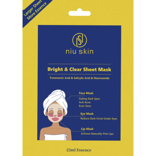 Buy the original Niu Skin Facial Sheet Mask bright and clear sheets mask (Face, Eyes and Lips) in Lagos Nigeria