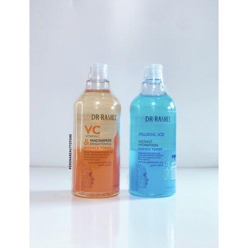 Buy the original (Combo Deal) Dr Rashel Hyaluronic Acid Instant Hydration Essence Toner & Dr Rashel Vitamin C & Niacinamide Brightening Essence Toner 500ml in Lagos Nigeria