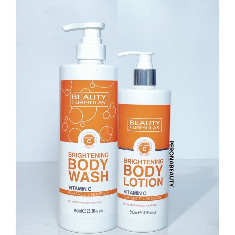 Buy the original (Combo Deal) Beauty Formulas Brightening Vitamin C Body Wash & Beauty Formulas Brightening Vitamin C Body Lotion in Lagos Nigeria