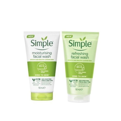 Buy the original (Combo Deal) Simple Moisturising Face Wash & Simple Refreshing Facial Wash in Lagos Nigeria
