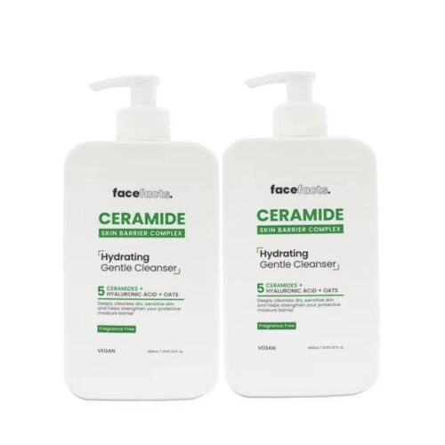 Buy the original (Combo Deal) Face Facts Ceramide Hydrating Gentle Cleanser 400ml | 2pcs in Lagos Nigeria