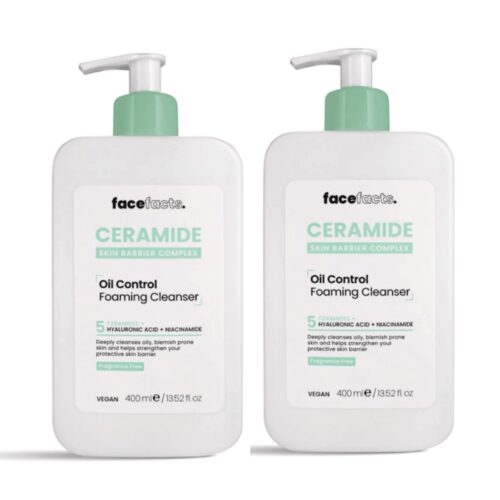 Buy the original (Combo Deal) Face Facts Ceramide Oil Control Foaming Cleanser 400ml | 2pcs in Lagos Nigeria