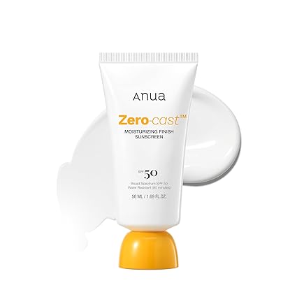 Buy the original Anua Zero Cast Moisturizing Finish Sunscreen 50ml in Lagos Nigeria