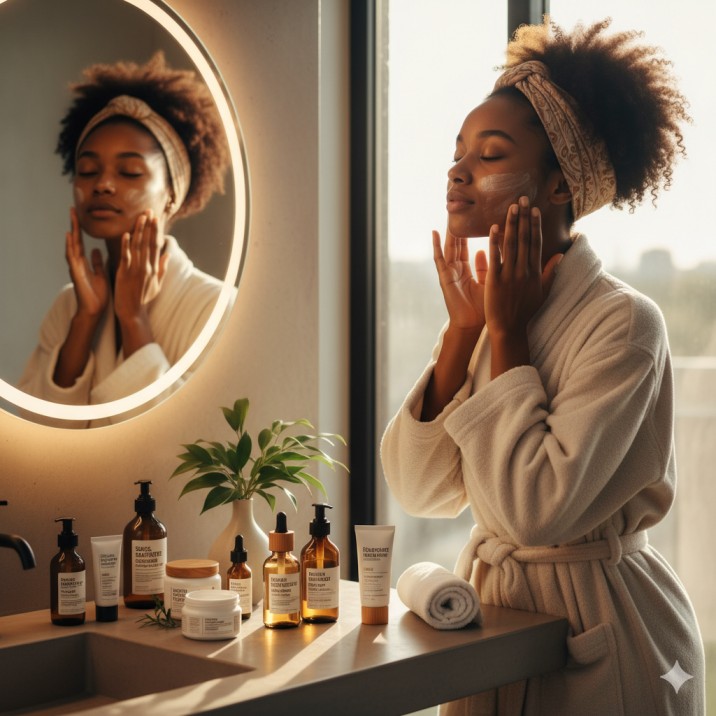 Buy the original Skincare Routine for Beginners: A Clear, Step-by-Step Guide That Actually Works  in Lagos Nigeria