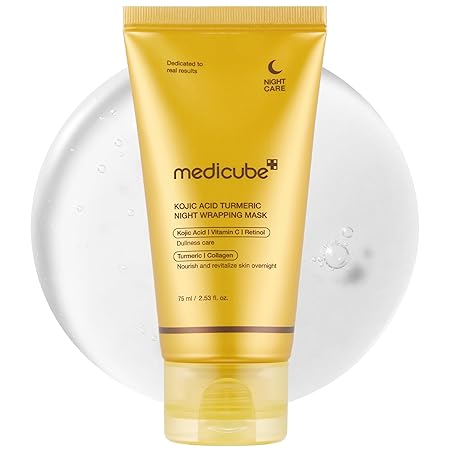 Buy the original Medicube Kojic Acid Tumeric Night Wrapping Mask 75ml in Lagos Nigeria