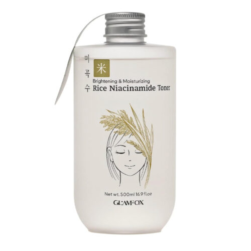 Buy the original Glamfox Glowing & Mosturizing Rice Niacinamide Toner 500ml in Lagos Nigeria