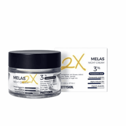 Buy the original PrettySkin Melas 2X Night Cream in Lagos Nigeria