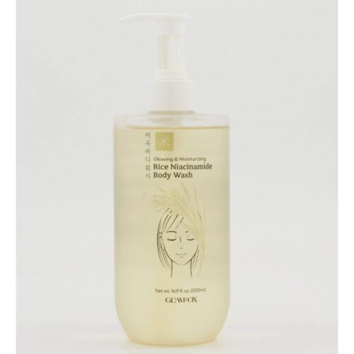 Buy the original Glamfox Rice Niacinamide Body Wash 500ml in Lagos Nigeria