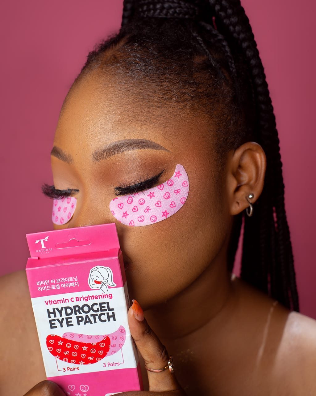 Buy the original T Natural Care Hydrogel Vitamin C brightening Eye Patches | 1 Pair in Lagos Nigeria