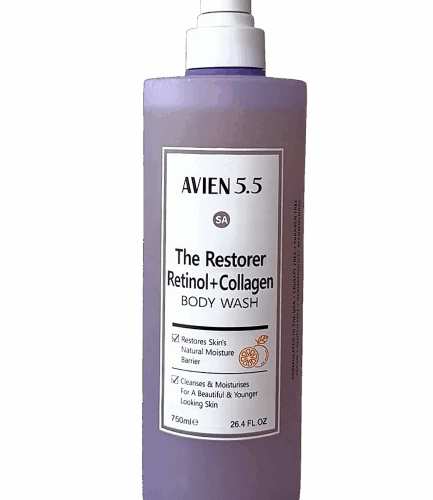 Buy the original Avien 5.5 The Restorer Retinol + Collagen Body Wash 750ml in Lagos Nigeria