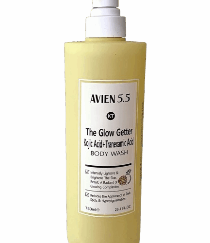 Buy the original Avien 5.5 The Glow Getter Kojic Acid + Tranexamic Acid Body Wash 750ml in Lagos Nigeria